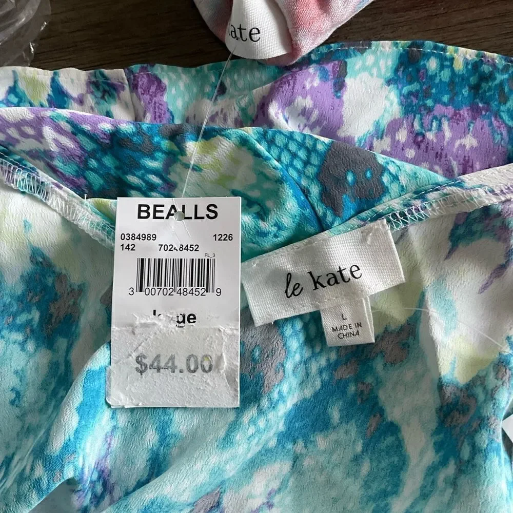 Le KATE Blue Pattern  CAMISOLE - NWT - Picture 4 of 5
